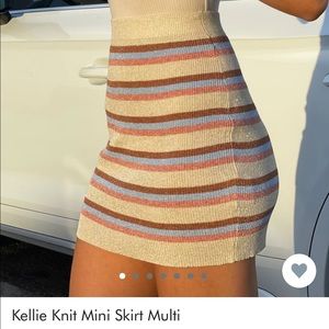 NWT💕 PRINCESS POLLY MULTI COLOR KNIT SKIRT